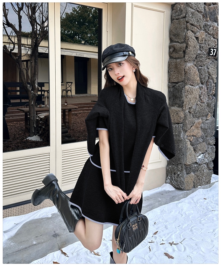 Chanelstyle cardigan sweater 3pcs set for women