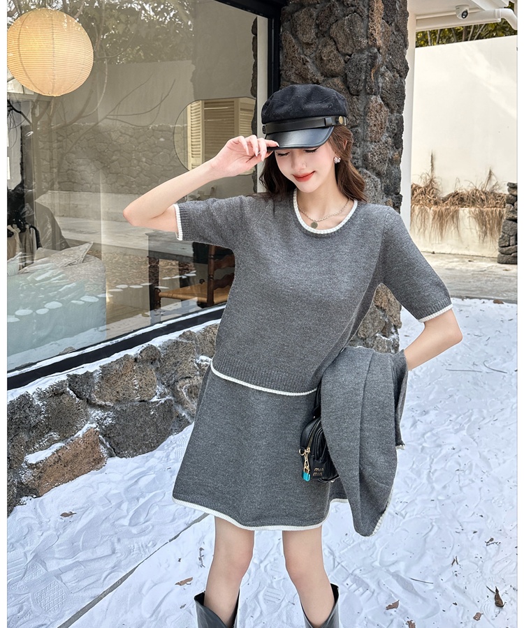 Chanelstyle cardigan sweater 3pcs set for women