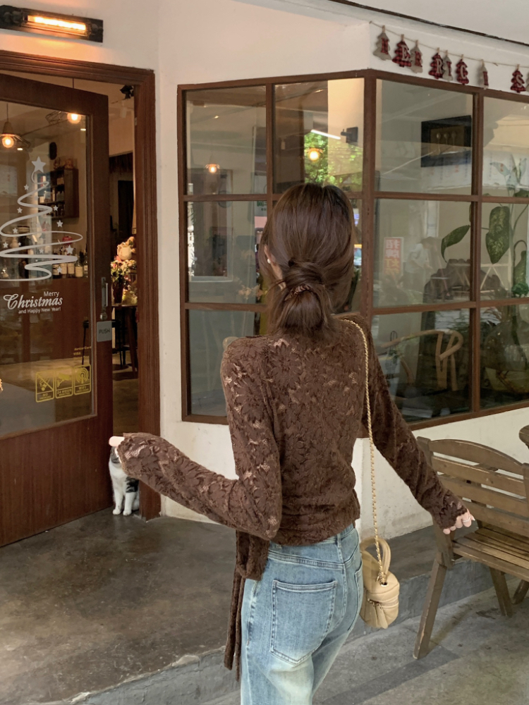 Temperament shirts bandage tops for women