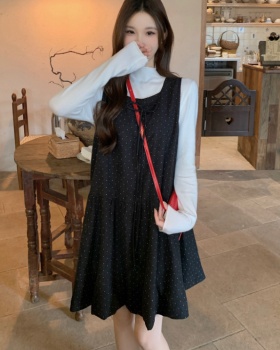 Slim all-match show young sleeveless dress for women