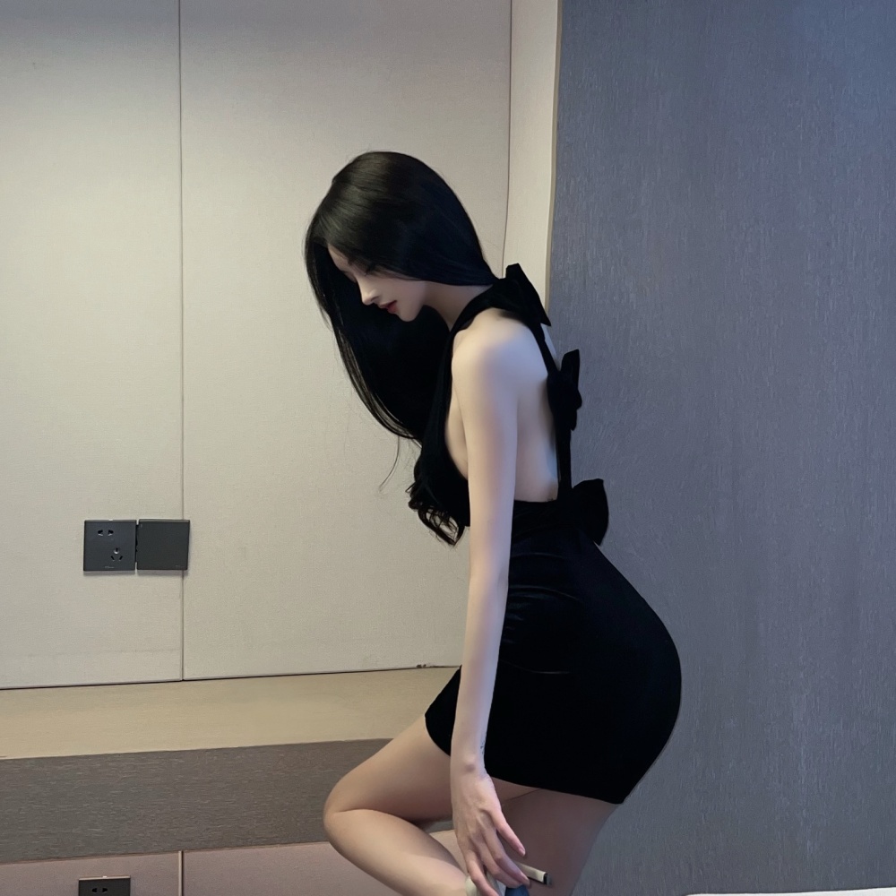 Fashion stereoscopic formal dress slim dress