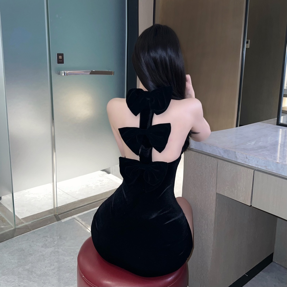 Fashion stereoscopic formal dress slim dress