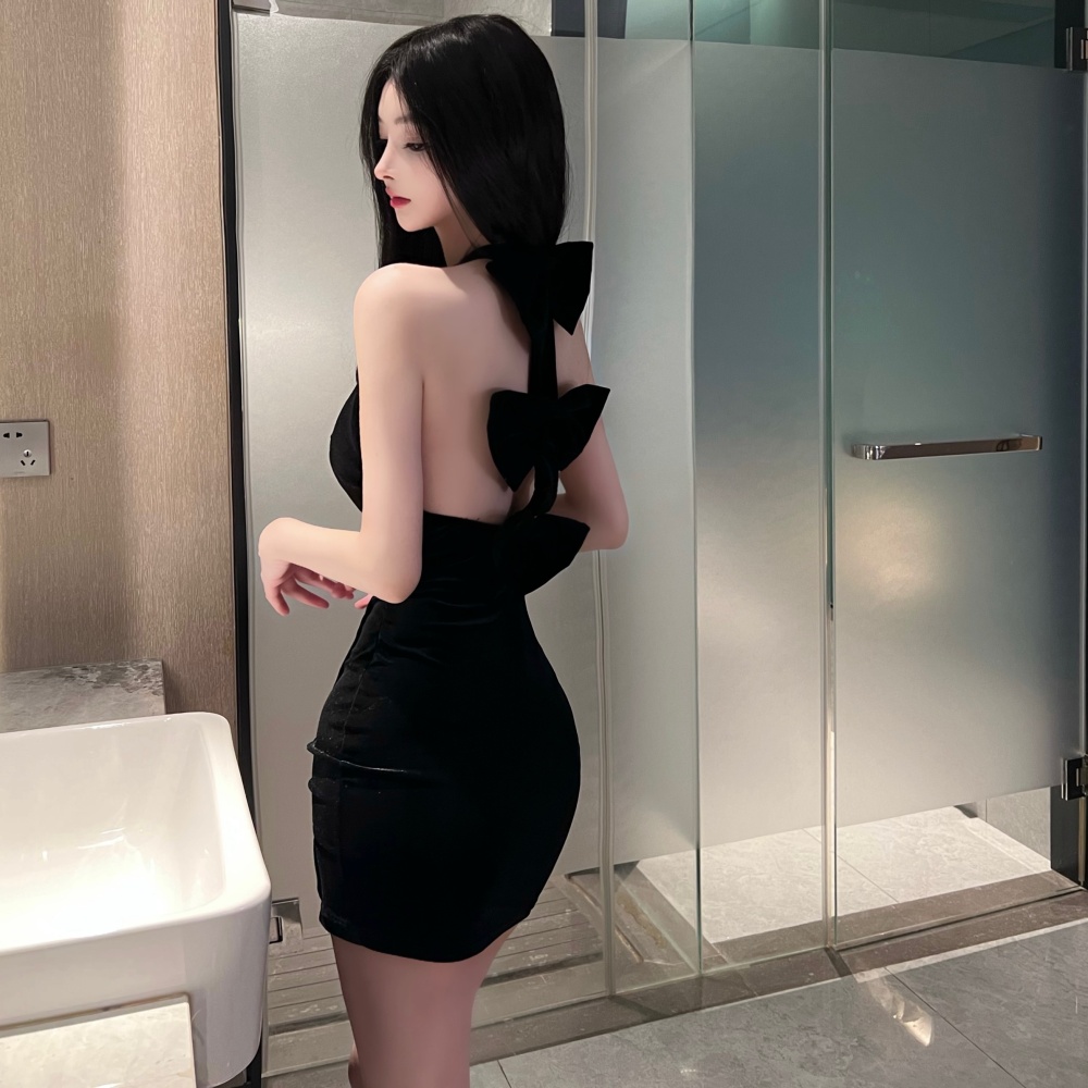 Fashion stereoscopic formal dress slim dress