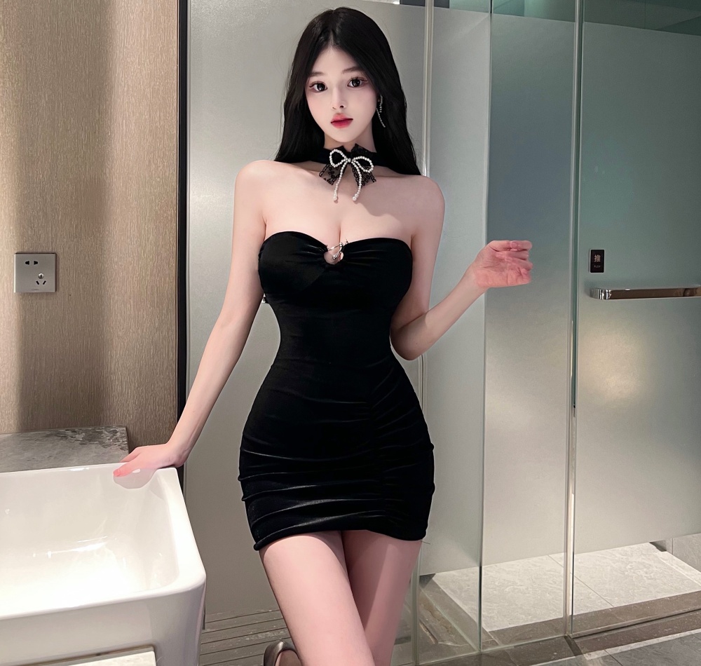 Package hip T-back enticement formal dress for women