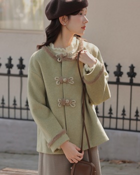 Winter clip cotton short thick loose woolen coat