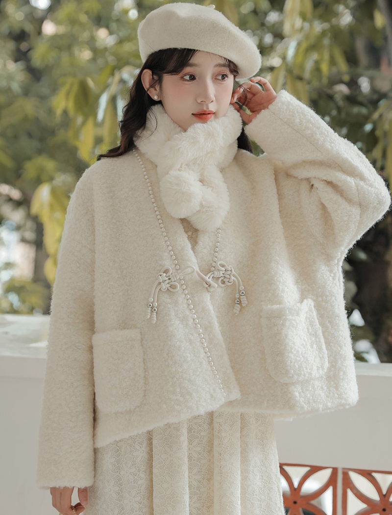 Wool velvet jacket winter overcoat