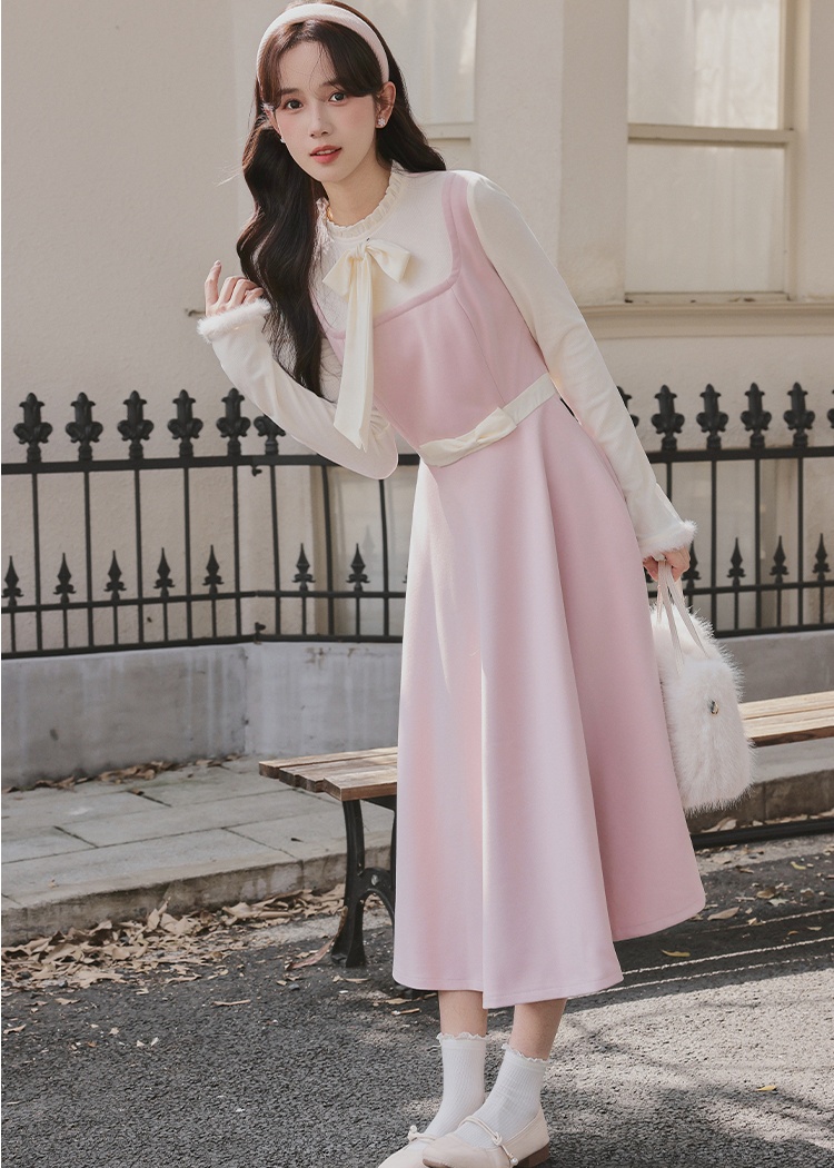 City lovely long dress sweetheart sweet dress