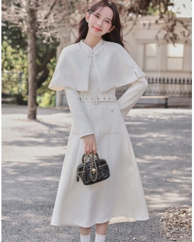 Chinese style cloak chanelstyle dress 2pcs set