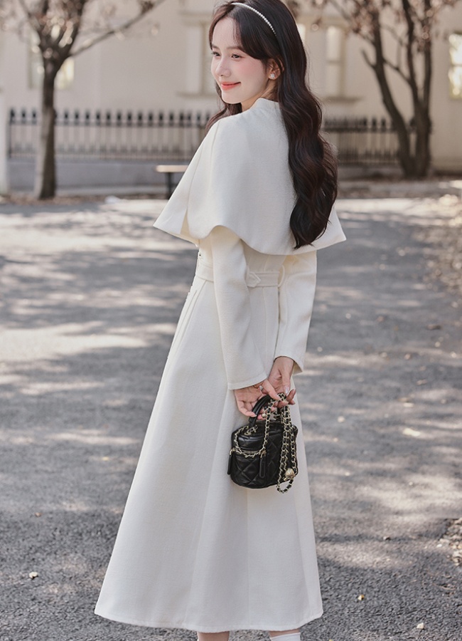 Chinese style cloak chanelstyle dress 2pcs set