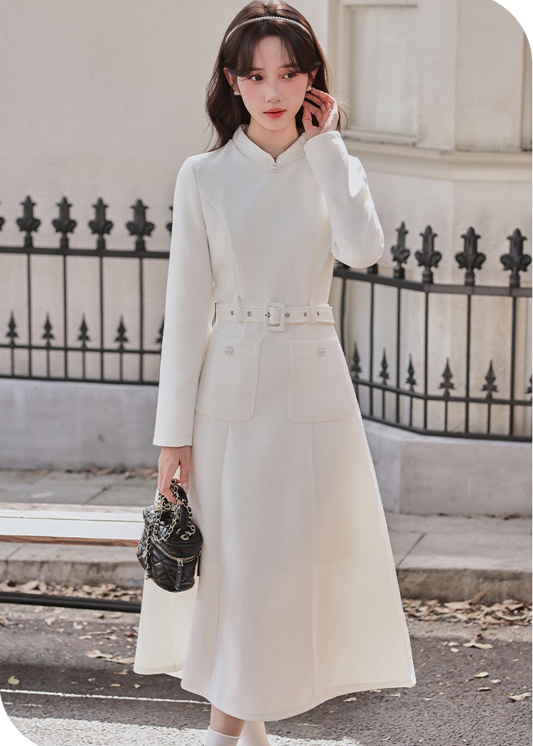 Chinese style cloak chanelstyle dress 2pcs set