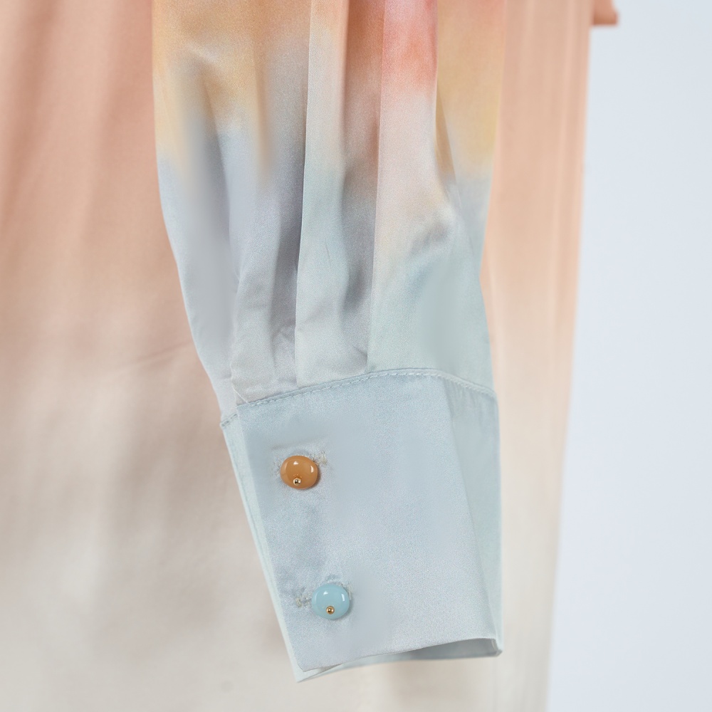 Printing vacation long pants Casual shirt a set