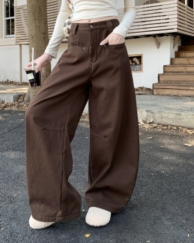 Wide leg slim jeans loose winter work clothing