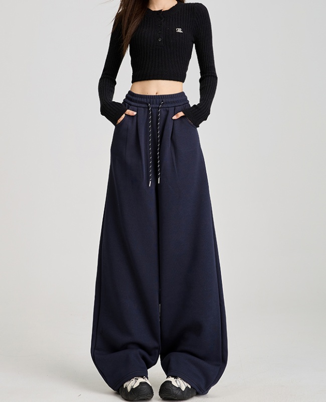 Loose wide leg pants high waist sweatpants for women