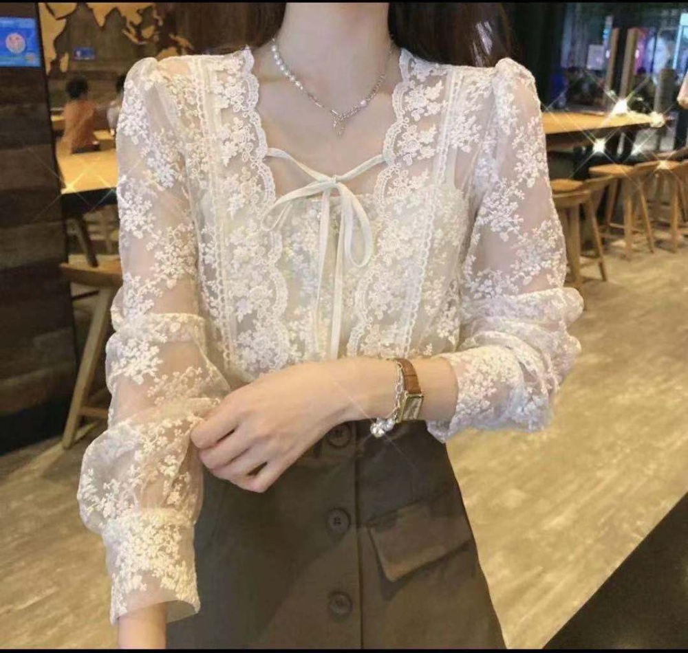 Tether Korean style show young tops for women