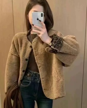 Autumn lined tops European style coat for women