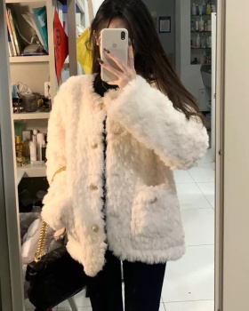 Loose tops chanelstyle cotton coat for women