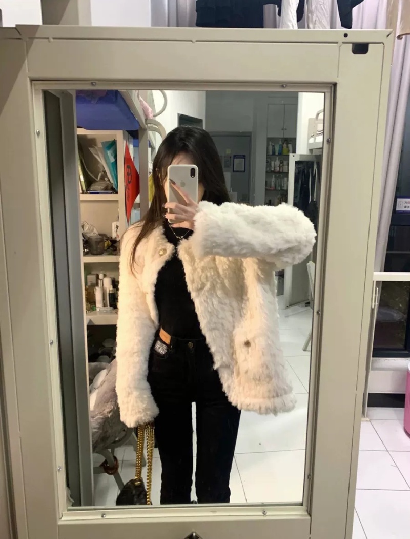 Loose tops chanelstyle cotton coat for women