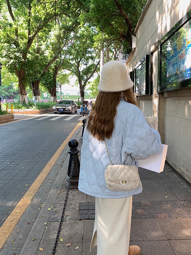 Clip cotton winter coat quilted cotton coat for women