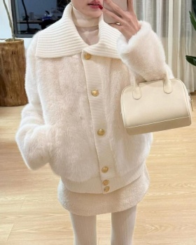 Lapel lazy coat tender all-match tops for women