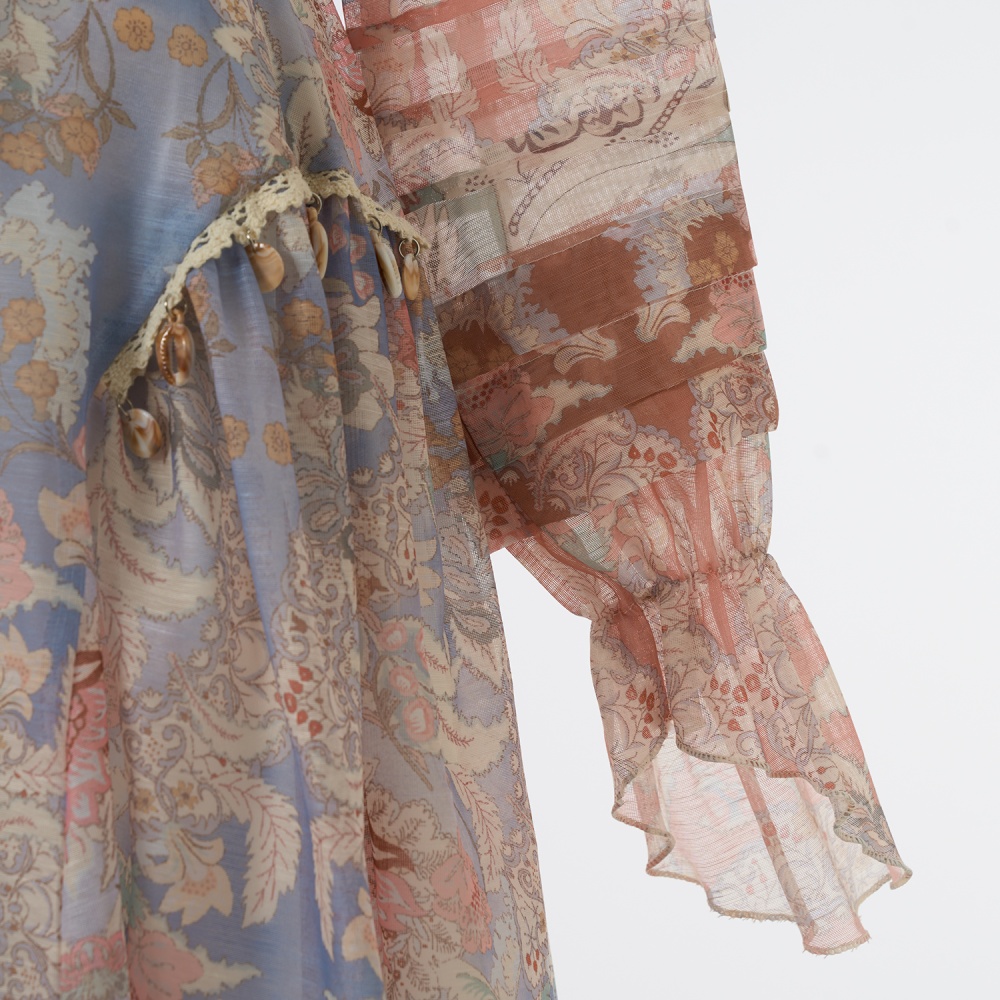 Lapel vacation long skirt long sleeve shirt a set