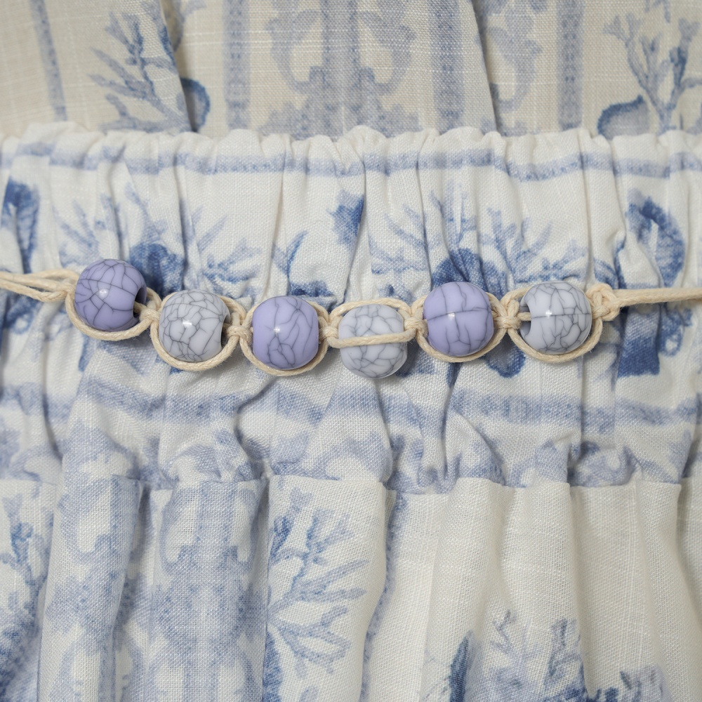 Slim vacation long sleeve shirt long printing skirt a set