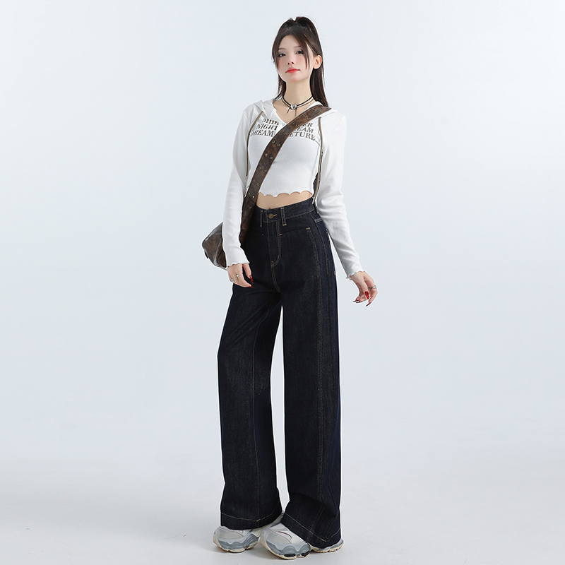 American style long pants mopping jeans for women