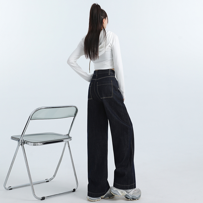 American style long pants mopping jeans for women