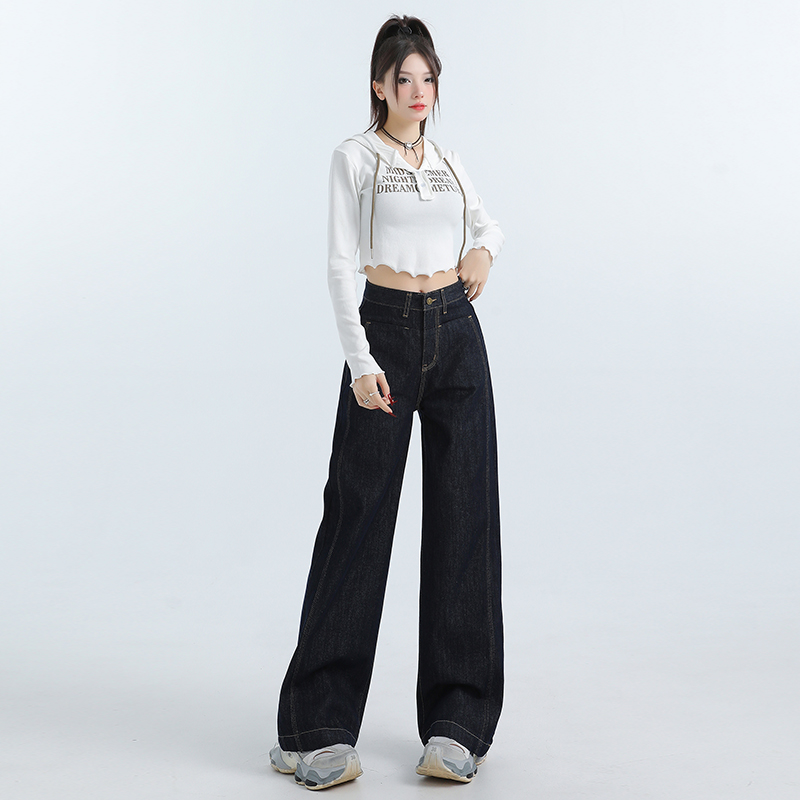 American style long pants mopping jeans for women