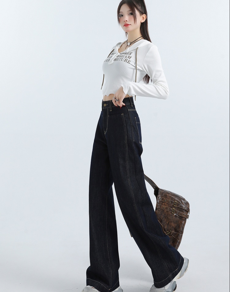 American style long pants mopping jeans for women