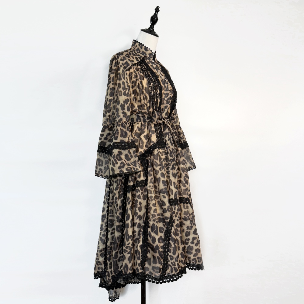 Lace pinched waist frenum dress sexy slim retro T-back