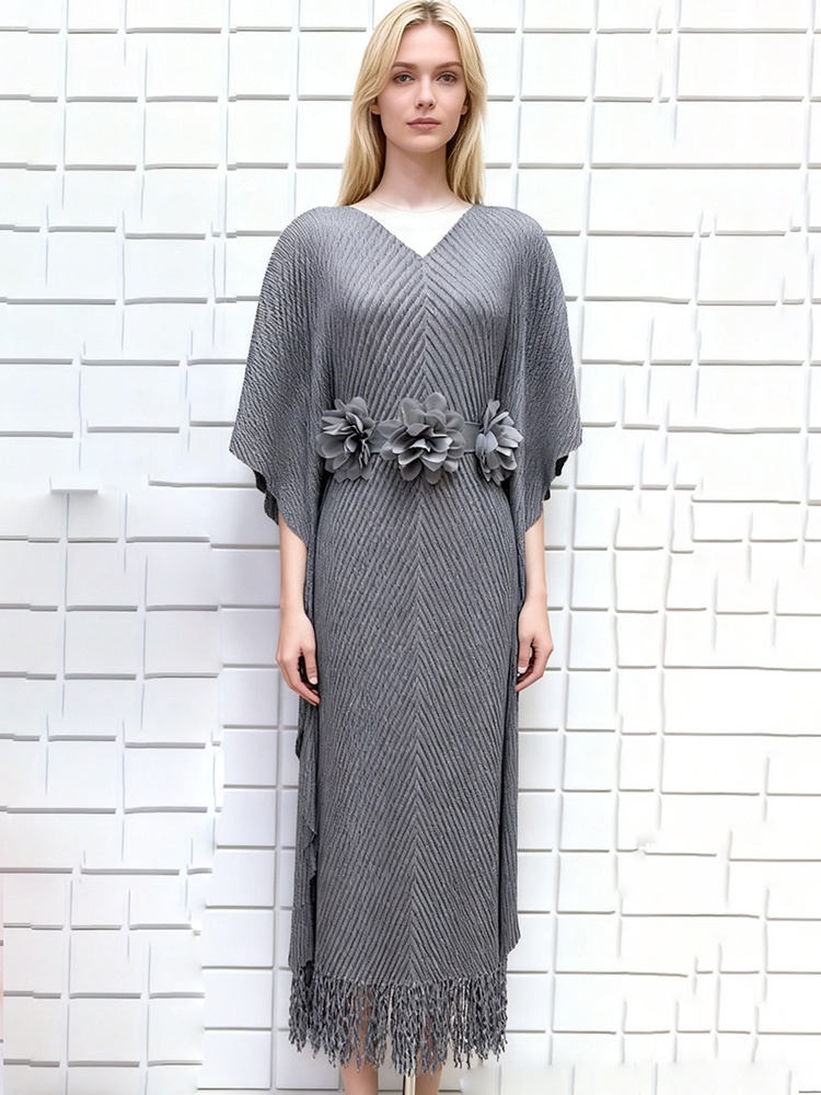 Large yard European style long dress tassels dress