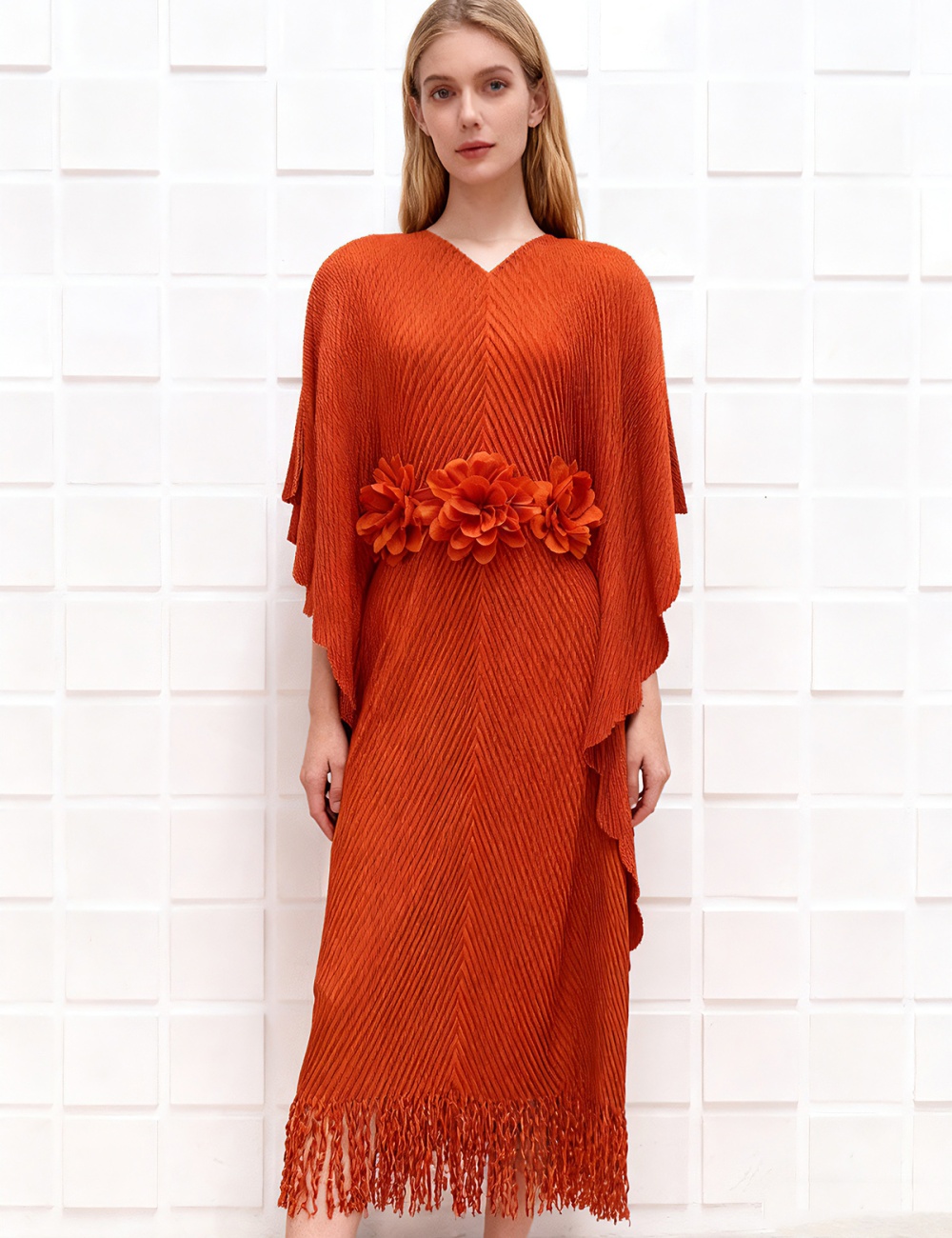 Large yard European style long dress tassels dress