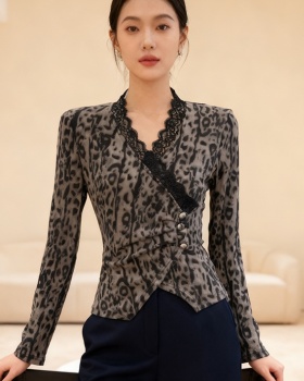 Spring printing tops fashion small shirt for women