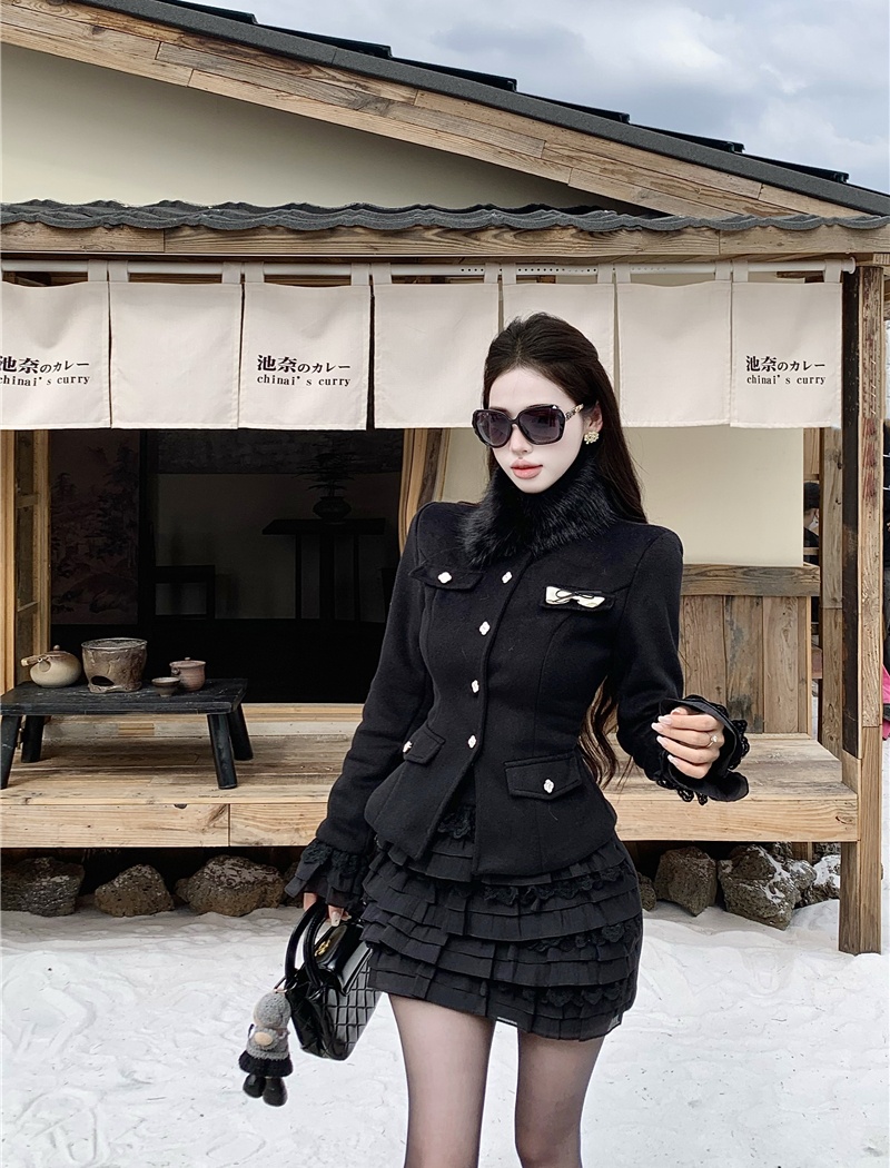 Ladies temperament light luxury Korean style coat