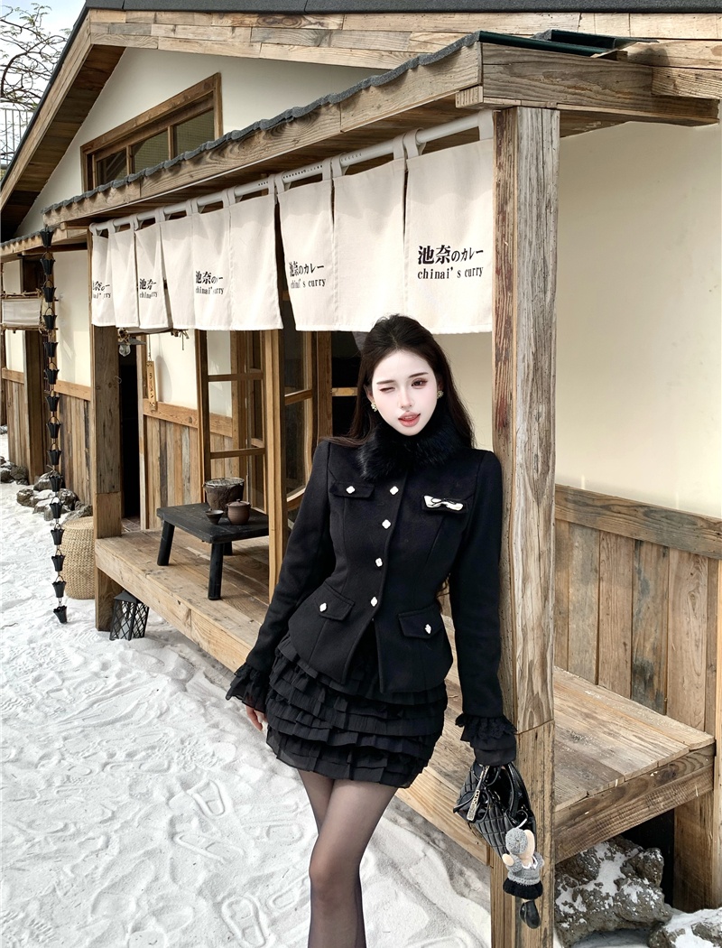 Ladies temperament light luxury Korean style coat