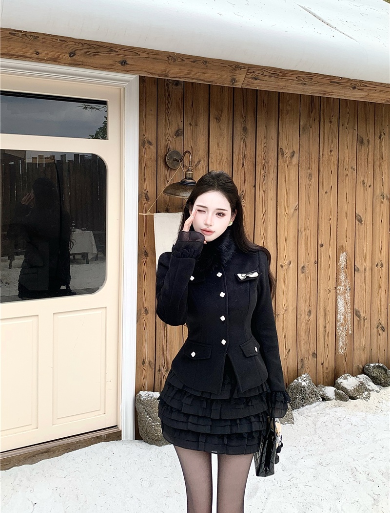 Ladies temperament light luxury Korean style coat