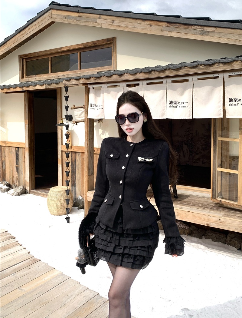 Ladies temperament light luxury Korean style coat