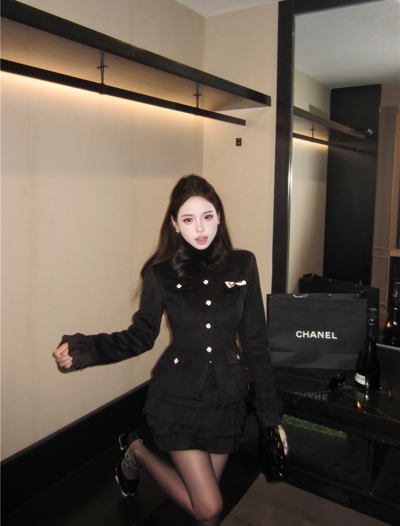 Ladies temperament light luxury Korean style coat