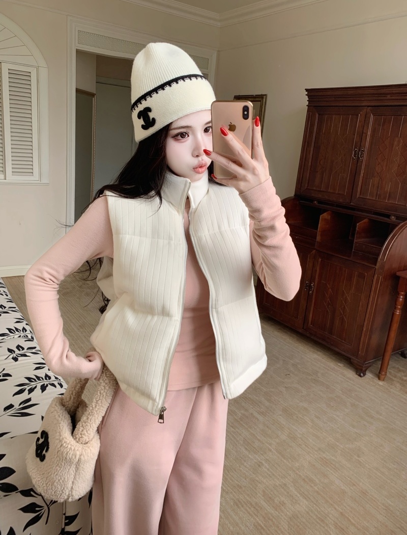 Bottoming tops knitted waistcoat 3pcs set for women