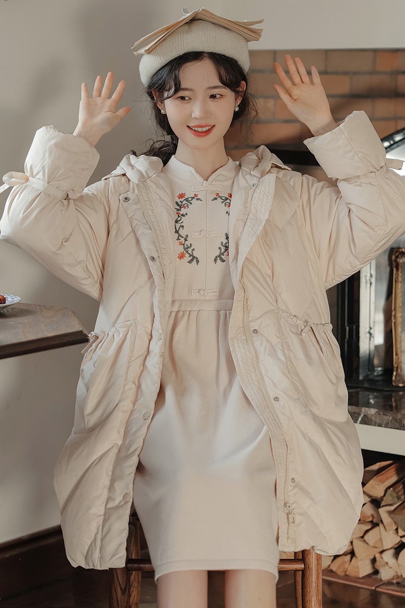 Winter sweet niche Korean style cotton coat for women