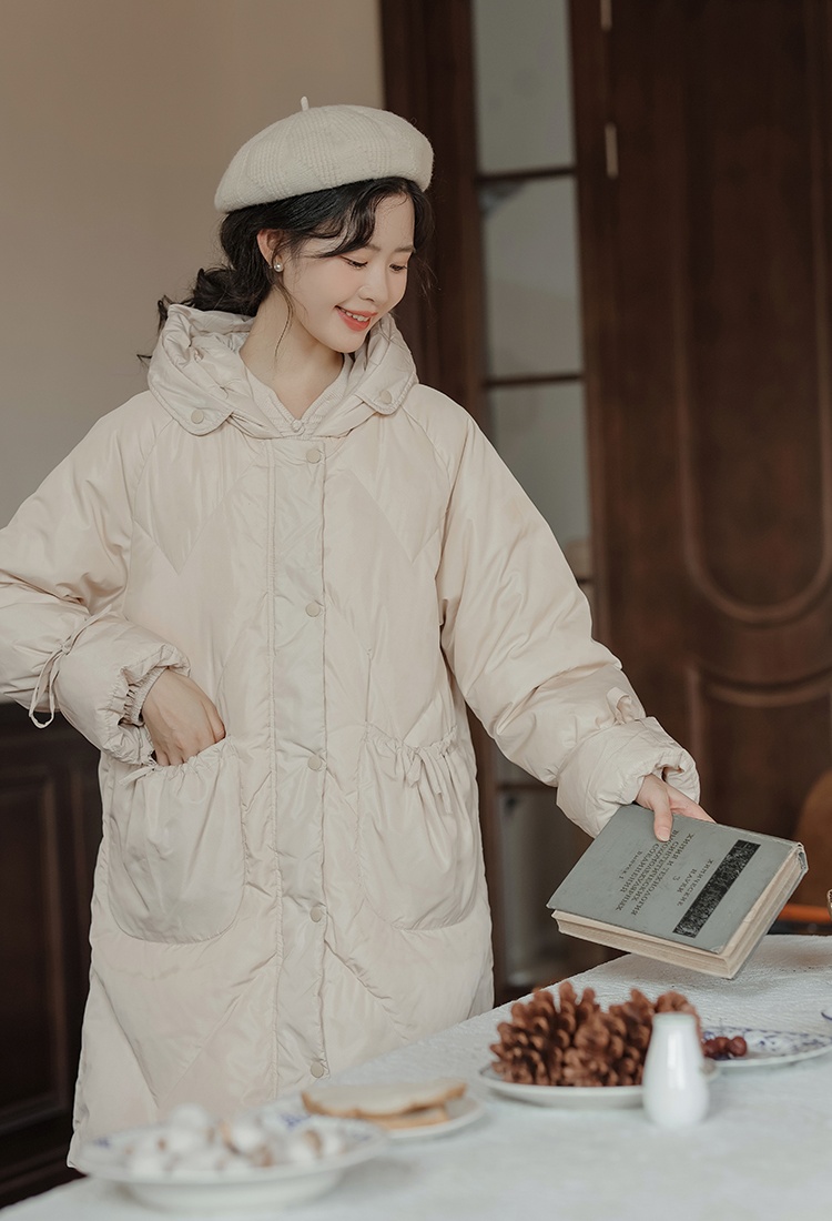 Winter sweet niche Korean style cotton coat for women