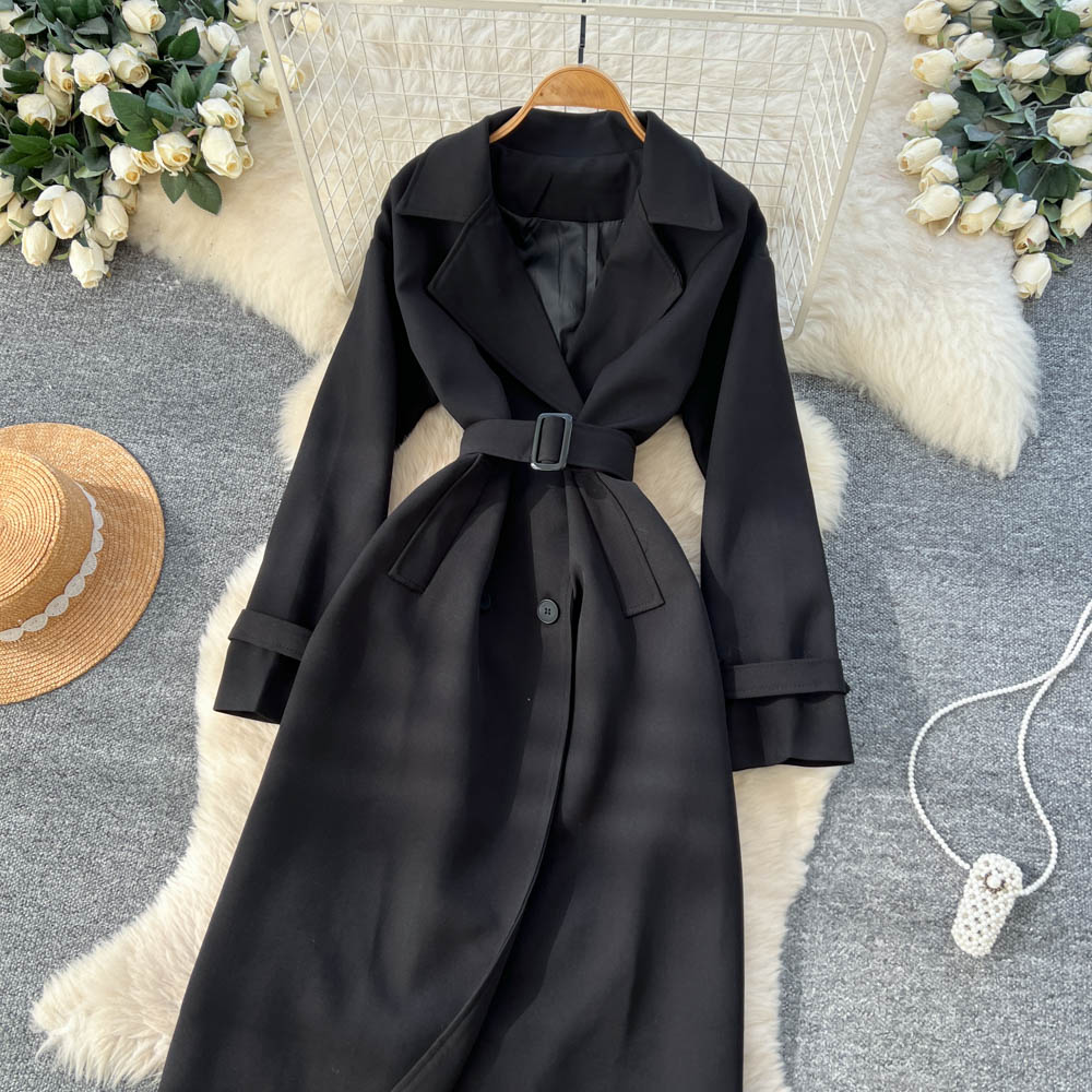 Bandage British style cardigan fashion niche windbreaker