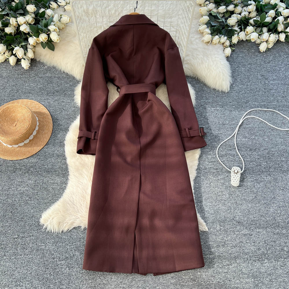 Bandage British style cardigan fashion niche windbreaker