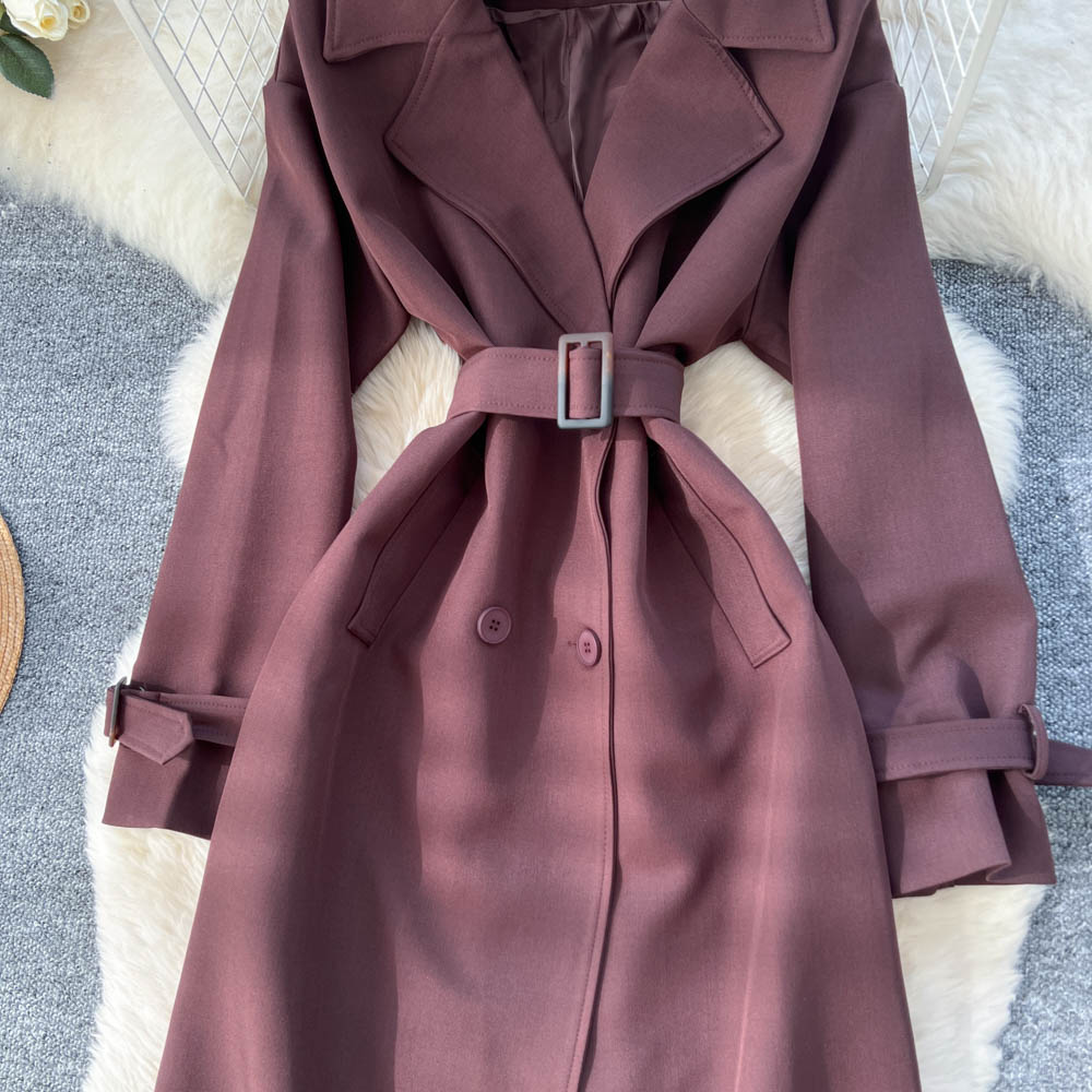 Bandage British style cardigan fashion niche windbreaker