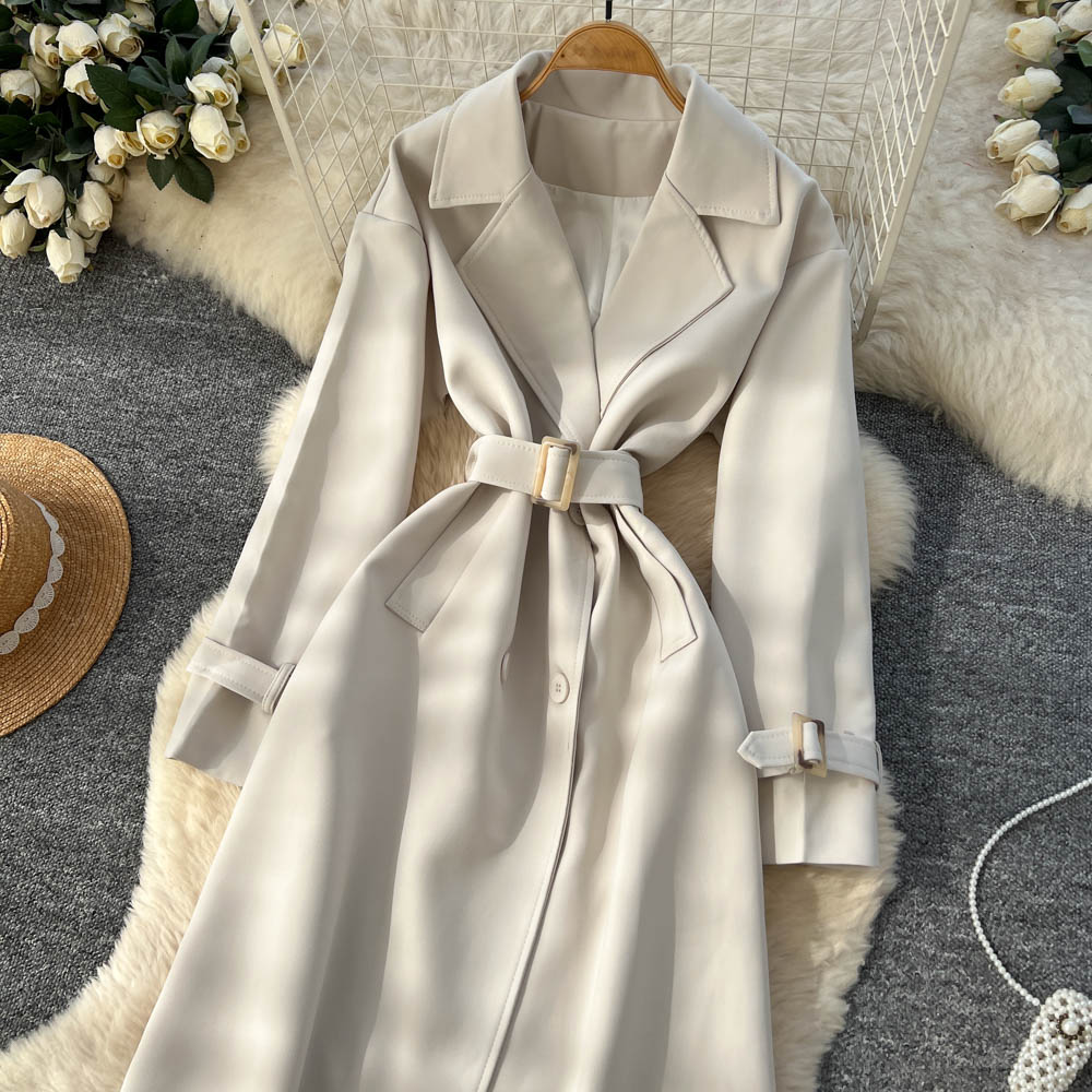 Bandage British style cardigan fashion niche windbreaker