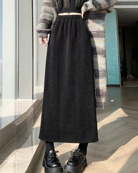 Straight autumn and winter high waist skirt