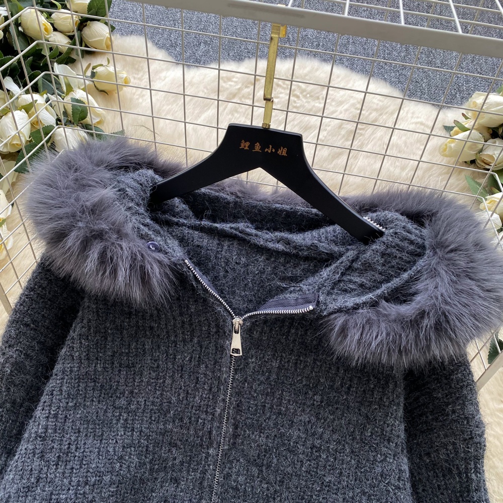 Long sleeve loose lazy sweater bow fashion Korean style coat