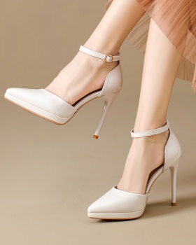 Pointed shoes fine-root high-heeled shoes