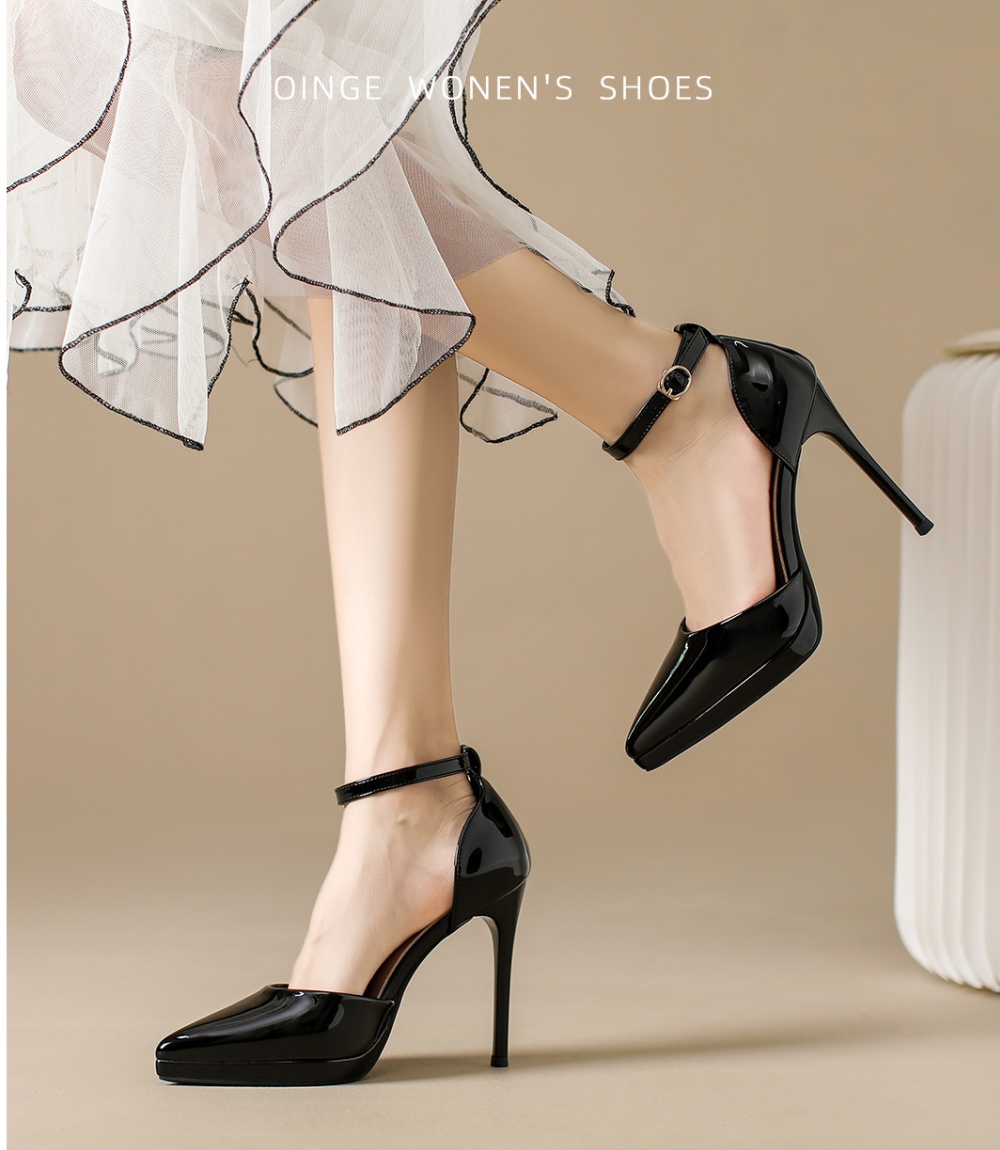 Pointed shoes fine-root high-heeled shoes