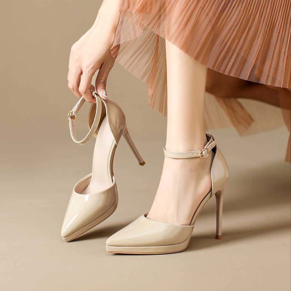 Pointed shoes fine-root high-heeled shoes